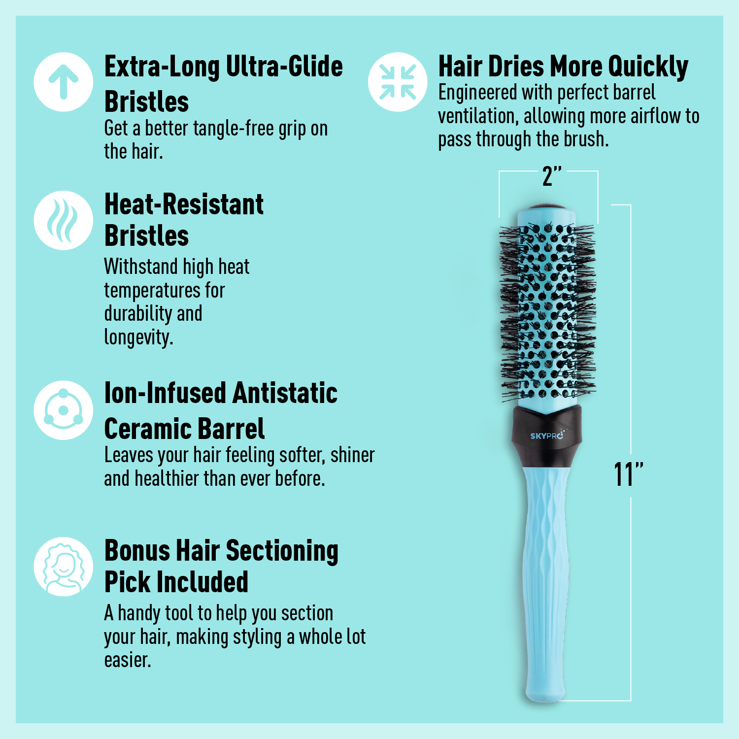 Small Ceramic Thermal Brush SkyPro Tools